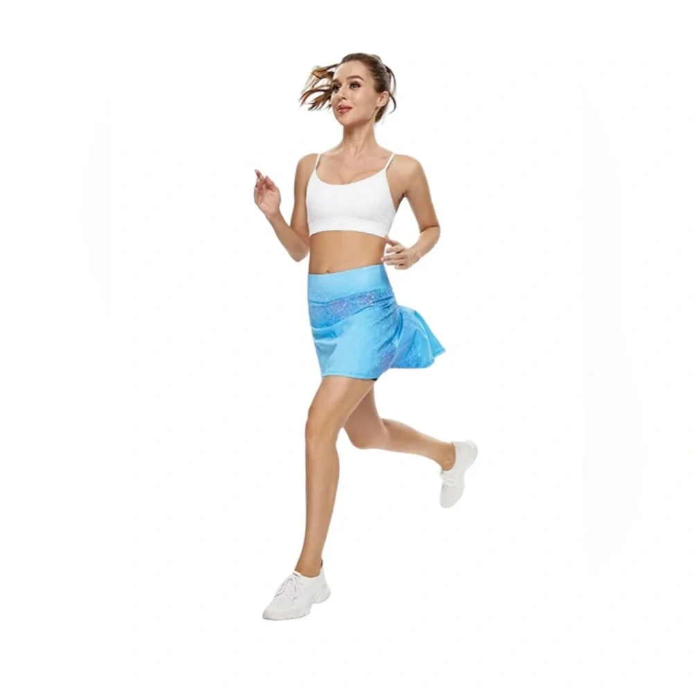 Tennis Golf Pickleball Skirt Pleated High Waisted Skort with Pocket Shorts NWOT - Picture 3 of 10